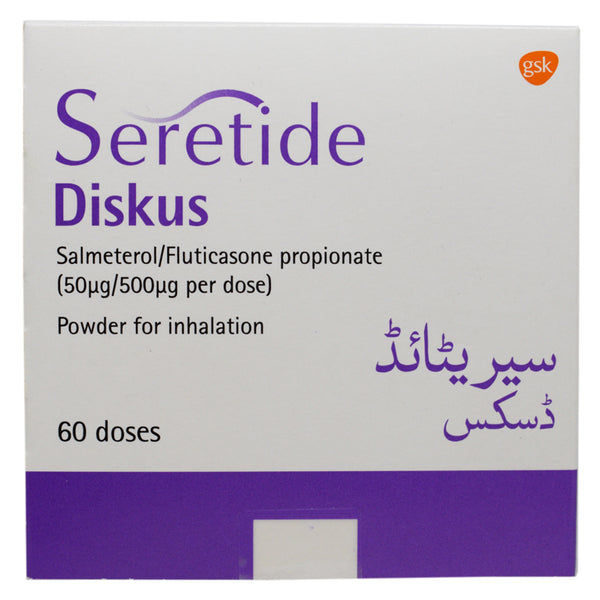 SERETIDE DISKUS 50MG 500MCG 60 MDS 1s