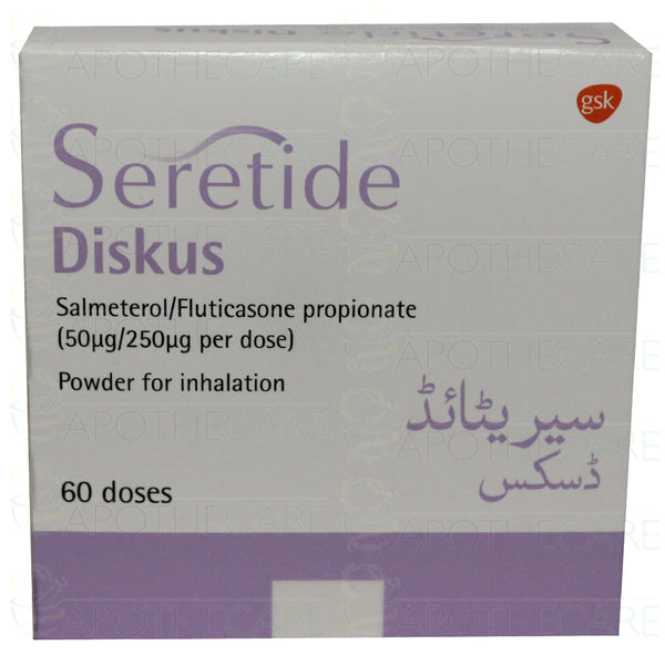 SERETIDE DISKUS 50MG 250 MCG 60 MDS 1s