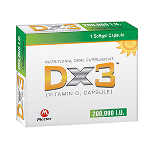 DX3 SOFT GEL CAPSULES 200000 IU