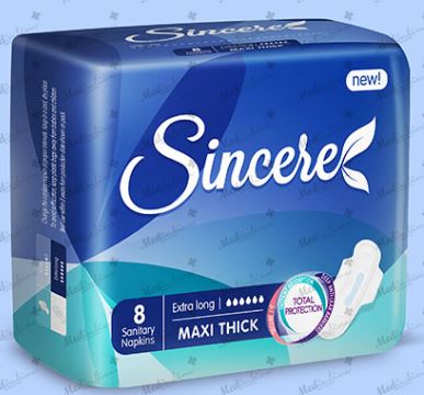 SINCERE MAXI THICK XL REGULAR PACK 8