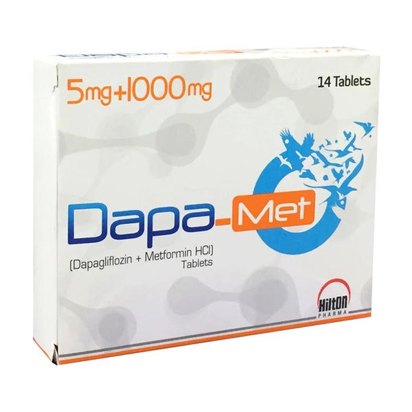 DAPA MET 5MG 1000MG XR TAB 14s