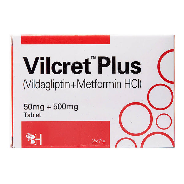VILCRET PLUS 50MG 500 MG TAB 14s