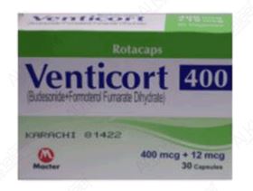 VENTICORT 400MG12MG CAP 30s
