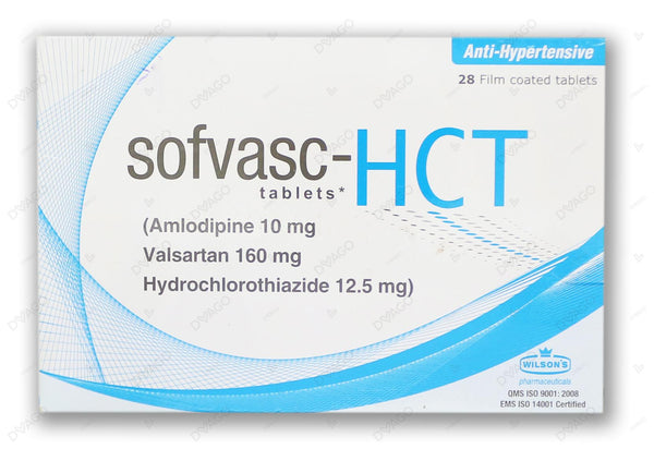 SOFVASC HCT 10MG 160MG 12.5MG TABS 28s