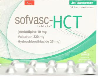 SOFVASC HCT 10MG 320MG 12.5MG TABS 28s