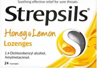 STREPSILS HONEY LEMON 24 STRIPS  6s
