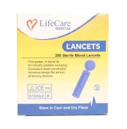 LIFECARE BLOOD GLUCOSE LANCETS 50S