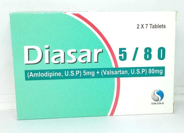 DIASAR 5MG 80MG TAB 14s