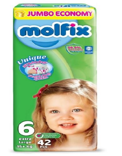 MOLFIX BABY DIAPER JUMBO MAXI PACK SIZE 4 (7-14 KG) 54 PCS