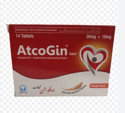 ATCOGIN 30MG+10MG TAB 14s