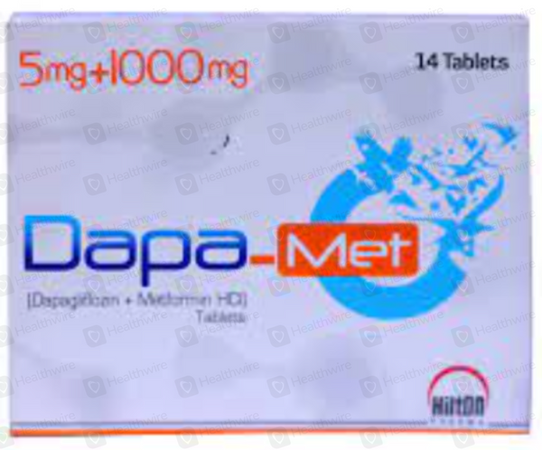 DAPA MET 5+1000MG 28S TAB