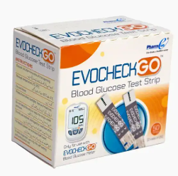 BLOOD GLUCOSE STRIPS EVOCHECK GO