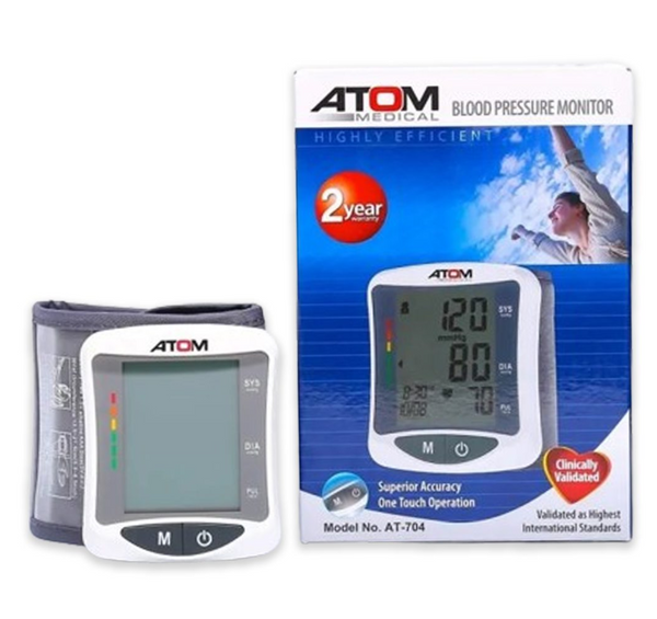 BLOOD PRESSURE MOITOR ATOM 704 WRIST TYPE