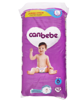 CANBEBE DIAPERS JUMBO EXTRA LARGE NO 6 16 KG 42PACK