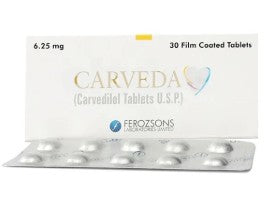 CARVEDA N 6.25MG 5MG TAB 14s