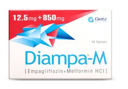 DIAMPA M 12.5MG 850MG TAB 14S