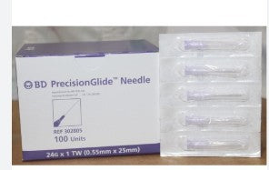 DISPOSABLE NEEDLE 24G