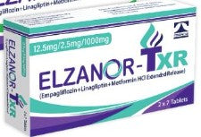 ELZANOR TXR 12.5MG 2.5MG 1000MG 14s TAB
