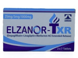 ELZANOR TXR 25MG 5MG 1000MG 14s TAB