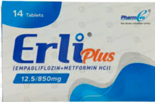 ERLI PLUS 12.5MG 850MG TAB (14s)
