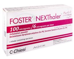 FOSTER NEXTHALER 100MG 6MG 1s