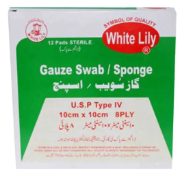 GAUZE PAD  WHIT LILLY