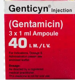 GENTICYN 40MG INJ 3s