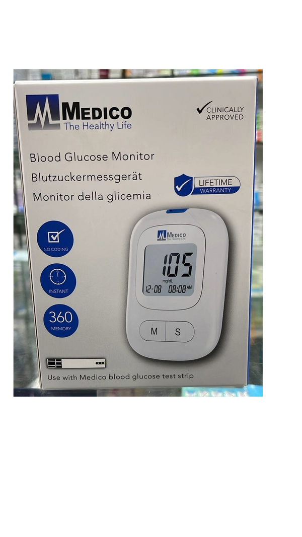 BLOOD GLUCOSE MONITOR  MEDICO