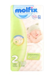 MOLFIX DIAPER 2 MINI 3-6KG 38S