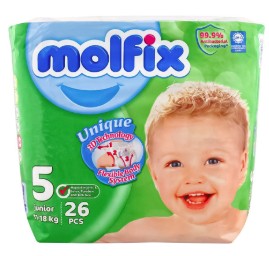 MOLFIX DIAPERS 5 JUNIOR 11-18KG 26S
