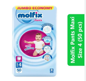 MOLFIX PANTS 4 NO MAXI 9 TO 14KG 50PCS