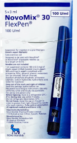 NOVOMIX 30 FLEX PEN 100U ML 5s