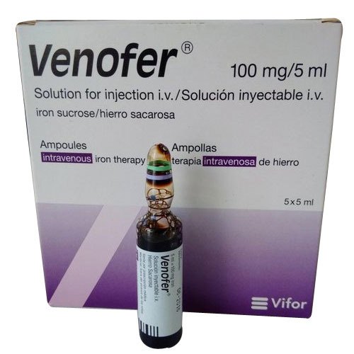 VENOFER 5ML 100MG INJ 10 PERCENT