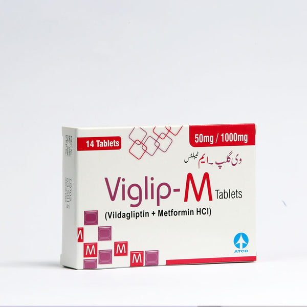 VIGLIP M 50 MG 1000MG TAB 14S