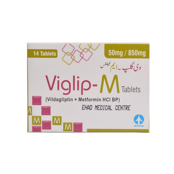 VIGLIP M 50 MG 850MG TAB 14S