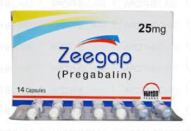 ZEEGAP 25MG CAP 28S