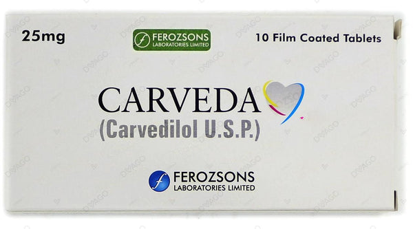 CARVEDA 25MG TABS