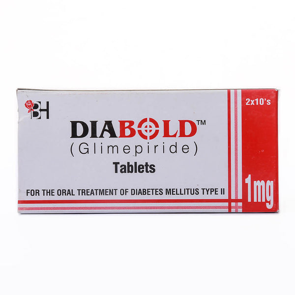DIABOLD PLUS 1MG 500MG TAB 30s