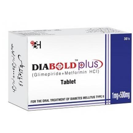 DIABOLD PLUS 1MG 500MG TAB 30s