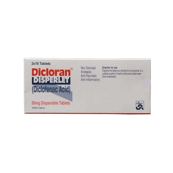 DICLORAN DISPERLET 50MG TAB