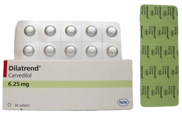 DILATREND 6.25MG TAB
