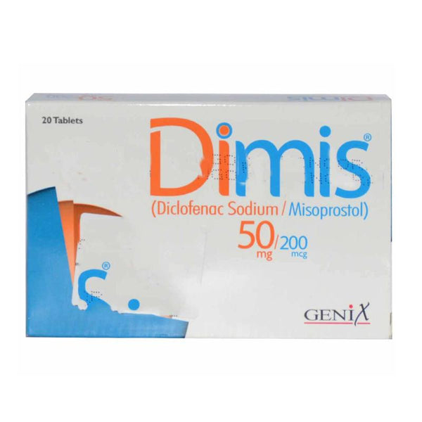 DIMIS TAB 50MG 200MCG TAB 20s