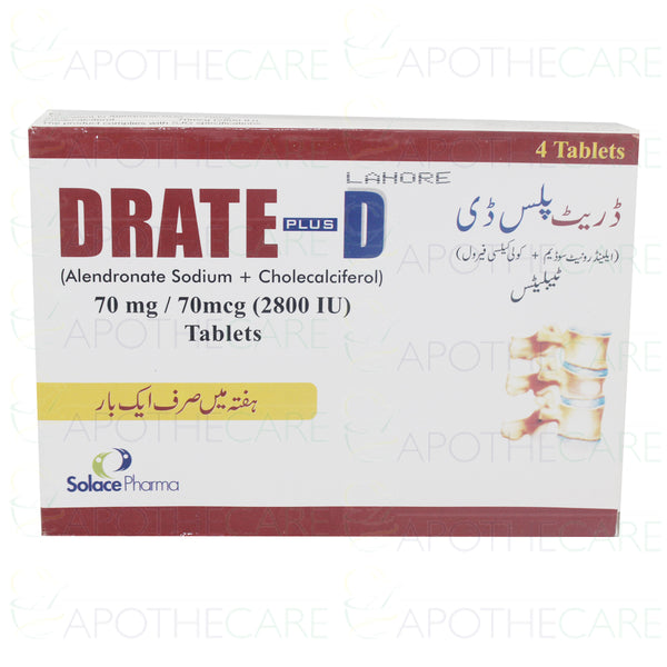 DRATE PLUS D 70MG 70MCG TAB 4s