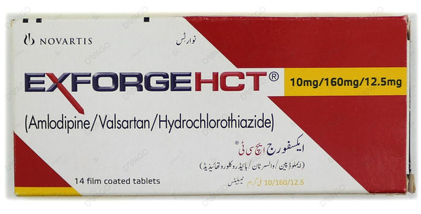 EXFORGE HCT 160MG 12.5MG 10MG TAB 14s