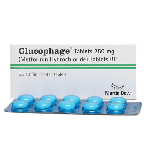 GLUCOPHAGE 250MG TAB