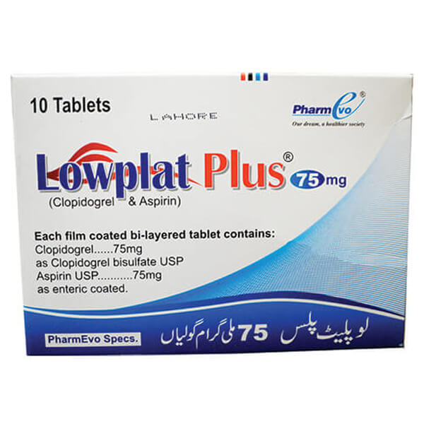 LOWPLAT PLUS 75MG 75mg TAB 10s