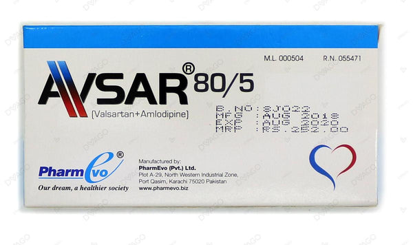 AVSAR 80MG 5MG TAB