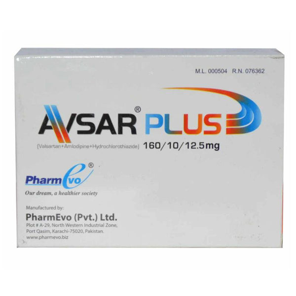AVSAR PLUS 160MG 10MG 12.5MG TAB