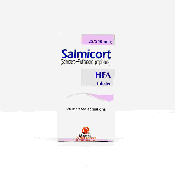 SALMICORT 25MG 250MCG INHALER