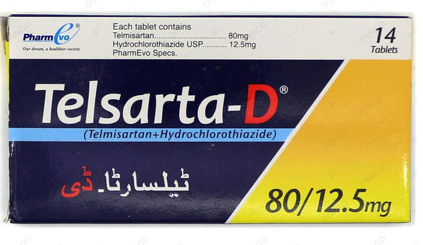 TELSARTA D 80MG 12.5MG TAB 14s